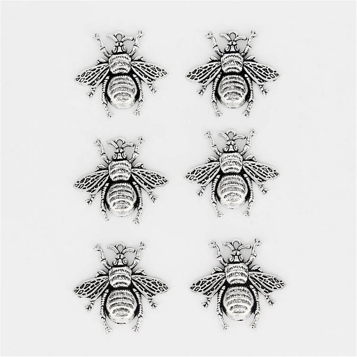 

5pcs Lovely Honeybee Bee Insect Tibetan Charms Pendants Beads Crafts 40x38mm Hot