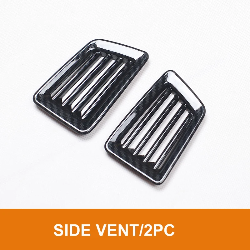 SIDE ROOF VENT 2PC Украшение интерьера автомобильные аксессуары АБС пластик углеродное волокно украшение интерьера для ford everest - Цвет: SIDE ROOF VENT 2PC