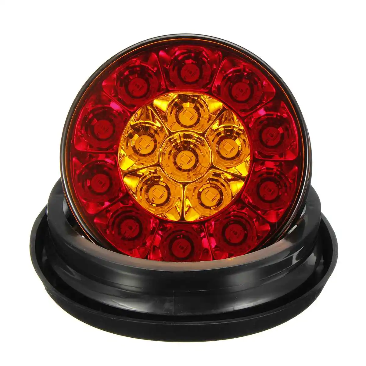 Автомобильный Круглый светодиодный красный задний фонарь IP67 Водонепроницаемый