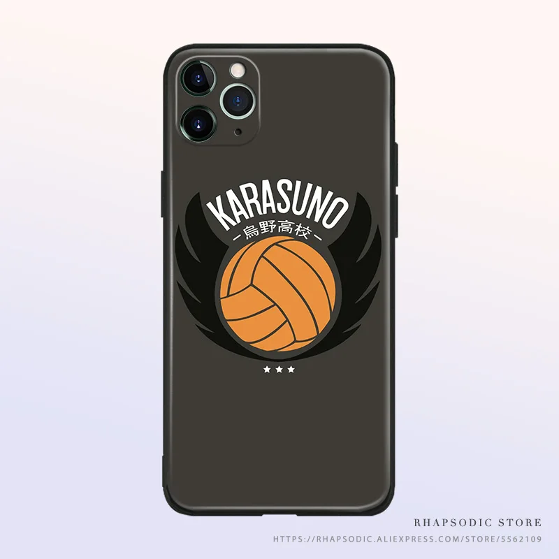 karasuno high haikyuu anime soft silicone tpu phone case cover shell for iphone se 6 6s 7 8 plus x xr xs 11 12 mini pro max free global shipping