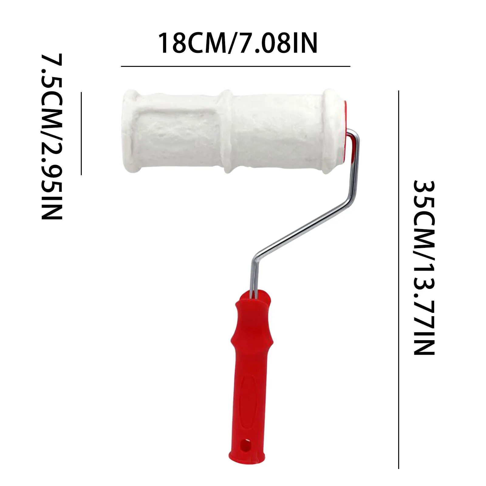 

Embossed Paint Roller Brick Embossing Roller For Wall Decoration Pattern Cylinder With Rubber Handle For Household DIY Paint Art
