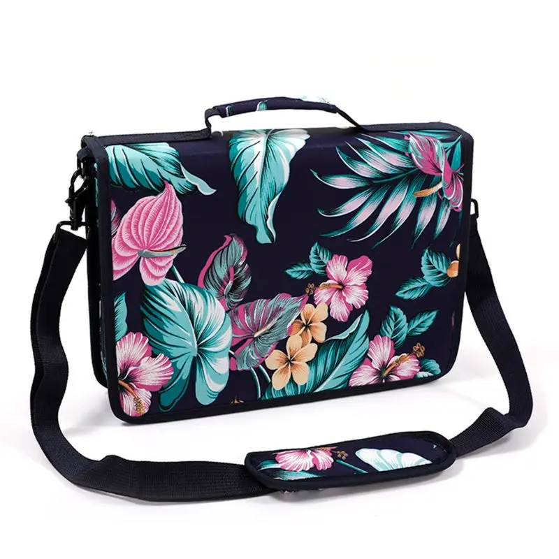 

160 Slots Floral Large Capacity Pencil Bag Gel Pen Case Stationery Art Supplies 1XCB