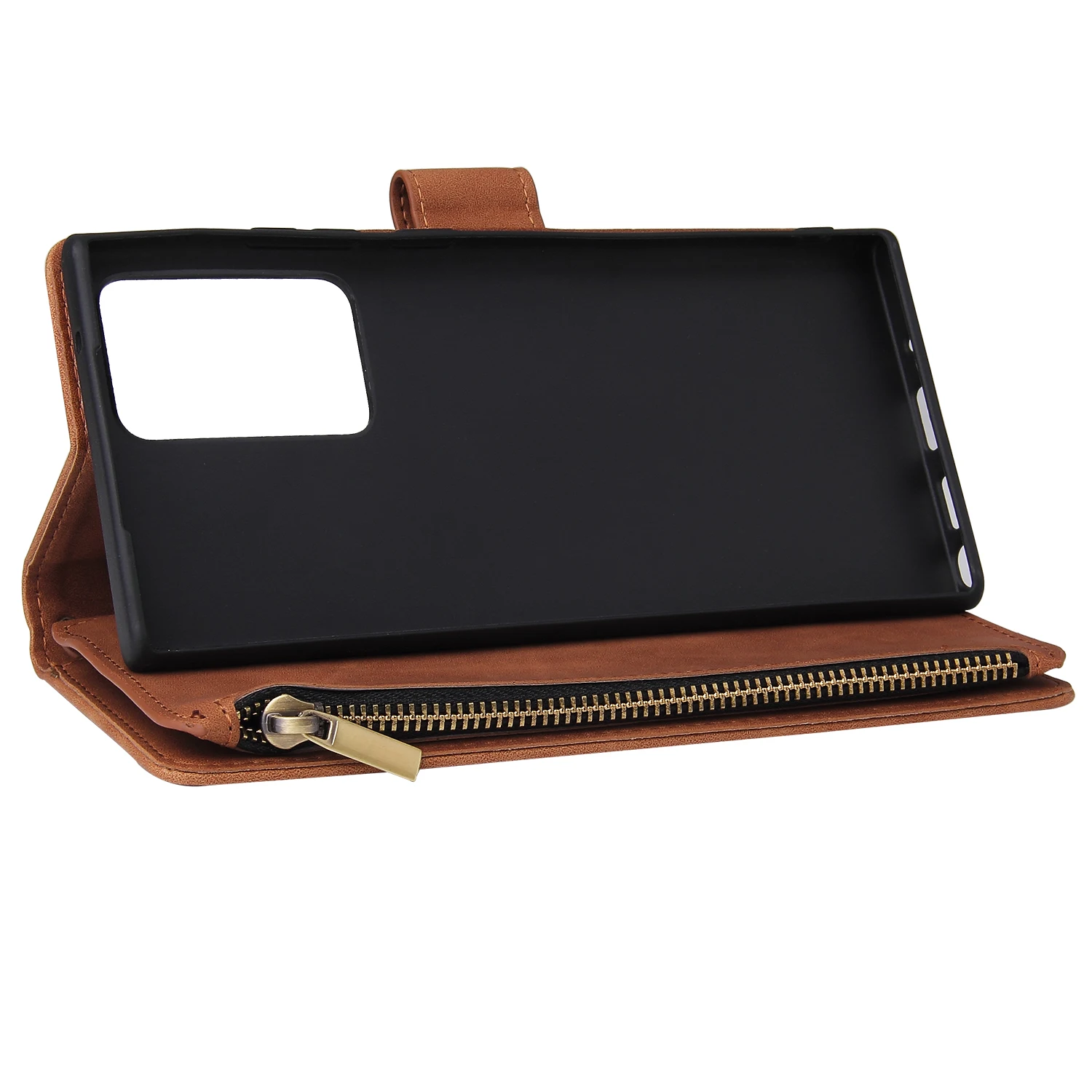 For Samsung S21 Note 20 Ultra 10+ 9 S20 FE  A71 A51 A41 S20 S10 S9 S8 Plus S10 Lite Zipper Wallet Flip Leather  Phone Case