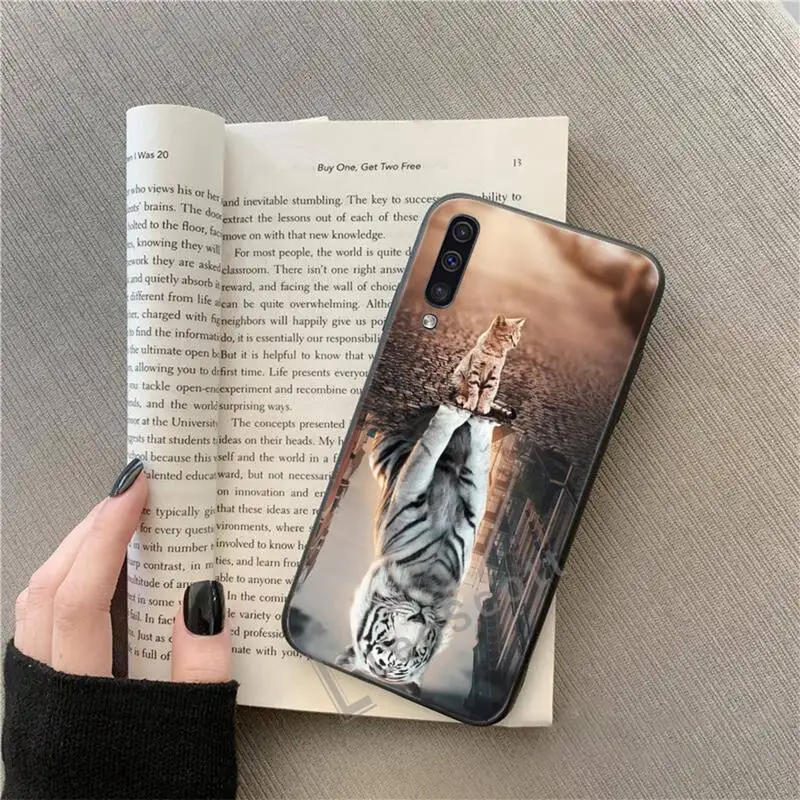 

0 Cat tiger dog lion Phone Case For Samsung A40 A50 A51 A71 A20E A20S S8 S9 S10 S20 Plus note 20 ultra 4G 5G