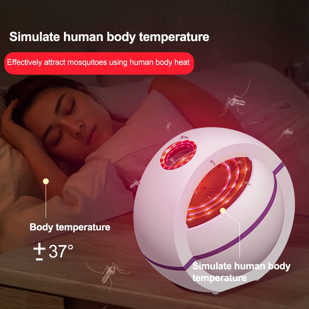 Светодиодный фотокатализатор USB лампа ловушка для мух отпугиватель убийца