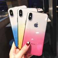 the new gradient soft tpu phone case for iphone 12 mini 11 pro x xr xs max se2 7 8 plus shockproof anti fall protection cover