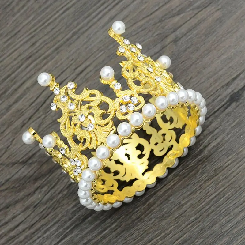 

Shiny Rhinestone Crown Newborn Photography Props Baby Party Photoshoot Headwear