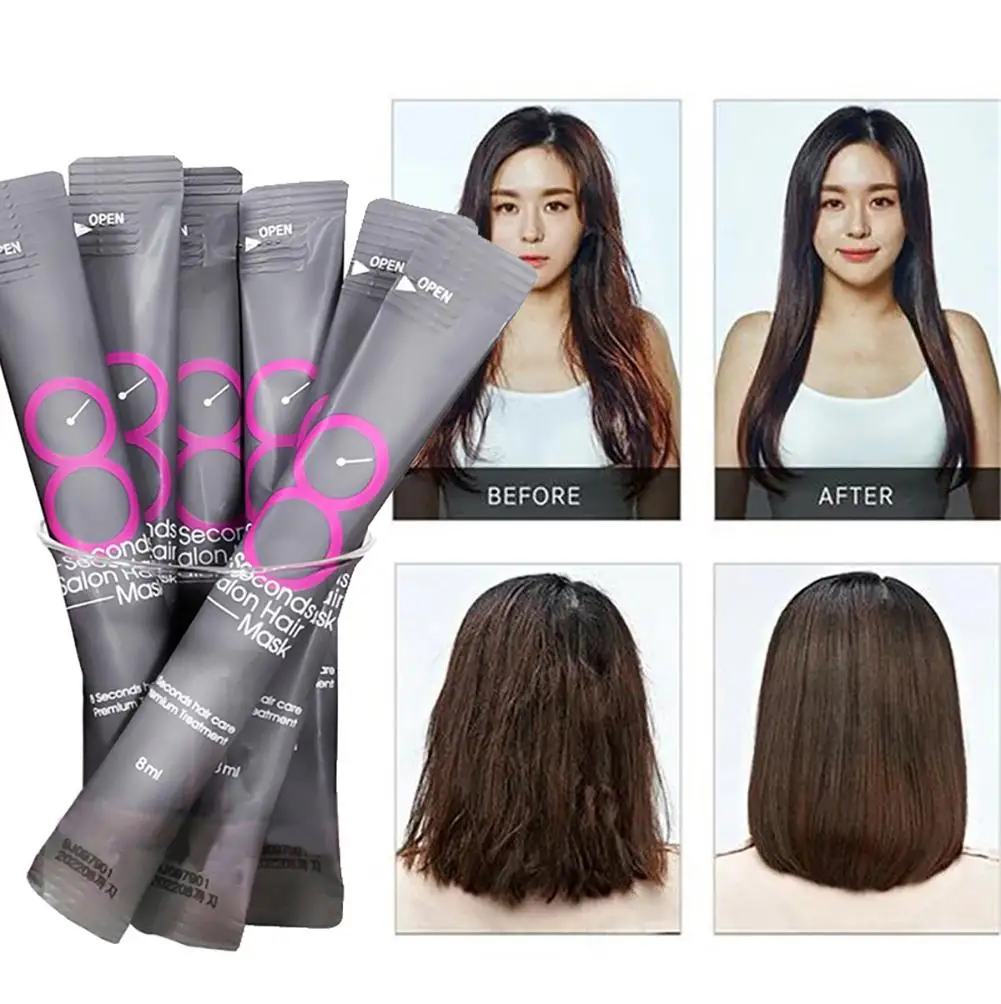 

5/10Pcs Salon Keratin Hair Mask Conditioner Damage Repair Fast Dry Moisturizing Essence Oil Korean Hair Supple Hydration Cream