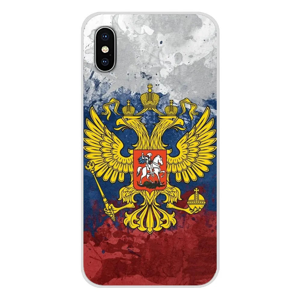 Прозрачный чехол из ТПУ с российским флагом для HTC One U11 U12 X9 M7 M8 A9 M9 M10 E9 Plus Desire 630 530 626