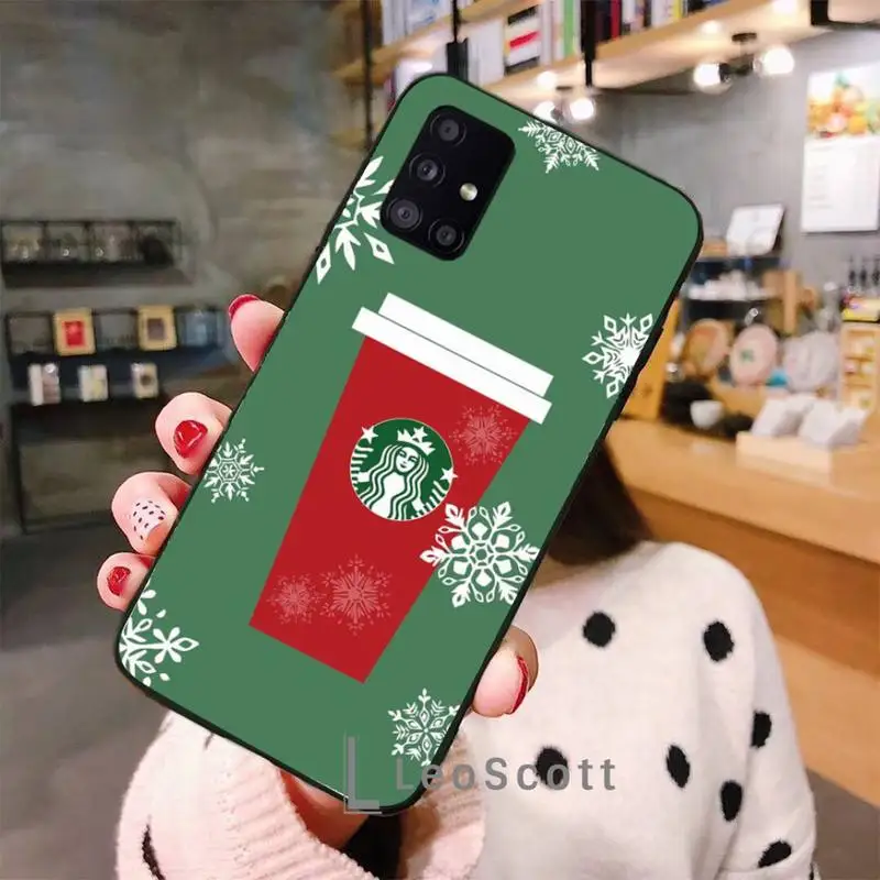 

Mermaid Coffee Phone Case For Samsung galaxy S 7 8 9 10 20 edge A 6 10 20 30 50 51 70 note 10 plus