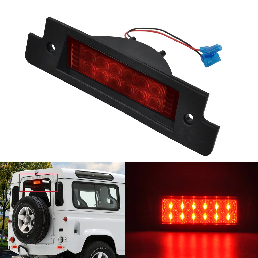 Красная линза 3 й стоп сигнал для Land Rover Defender 90 110 Discovery серии I II светодиодный OEM #