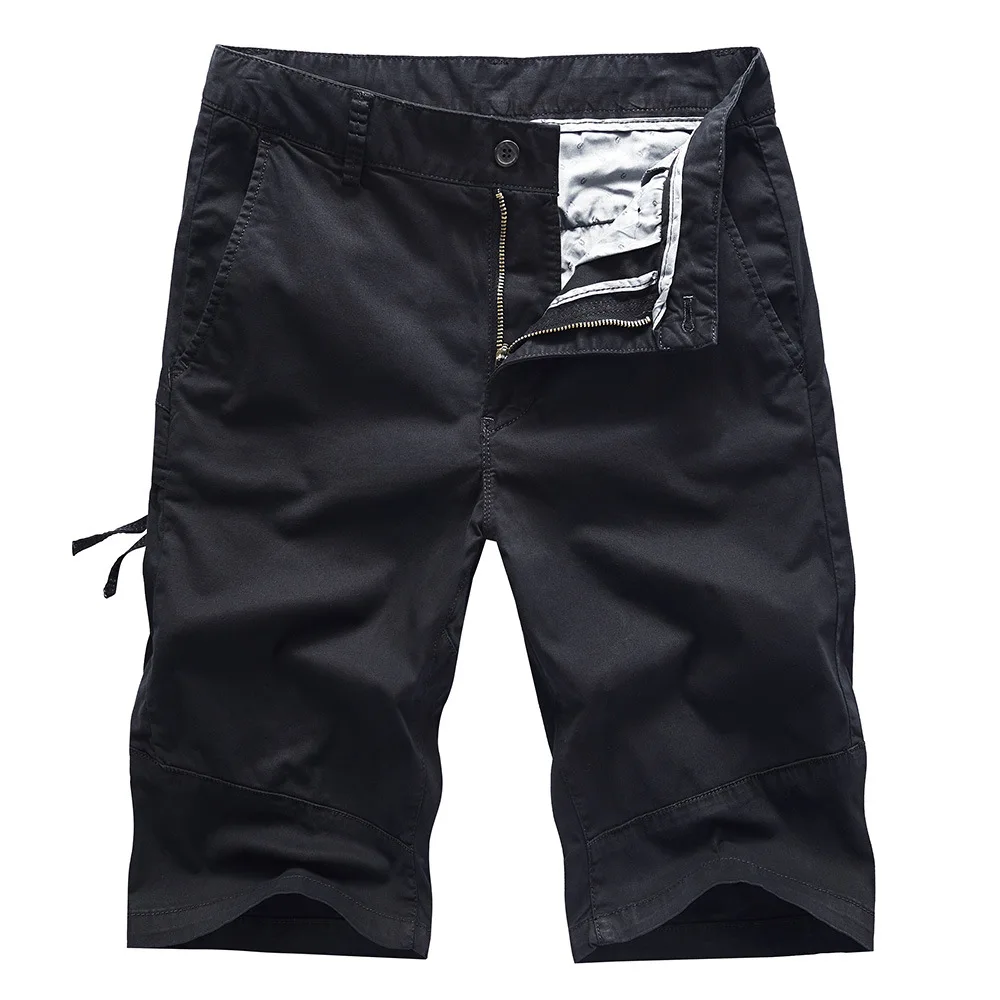 Мужские летние шорты Японская уличная одежда повседневные Прямые хлопковые