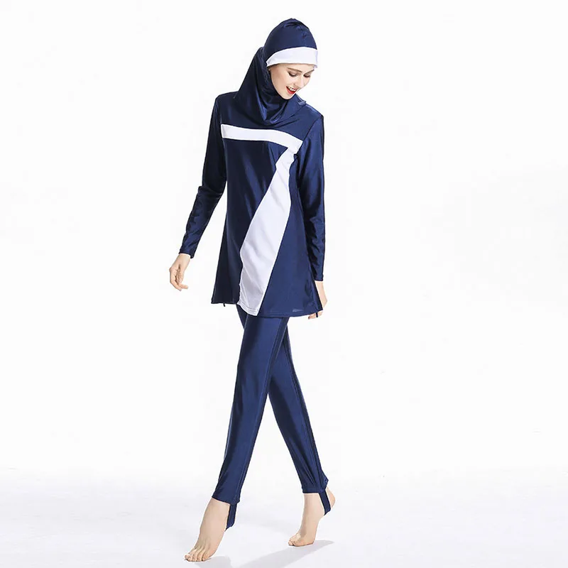 Женский скромный мусульманский костюм для плавания размера плюс хиджаб Муслима