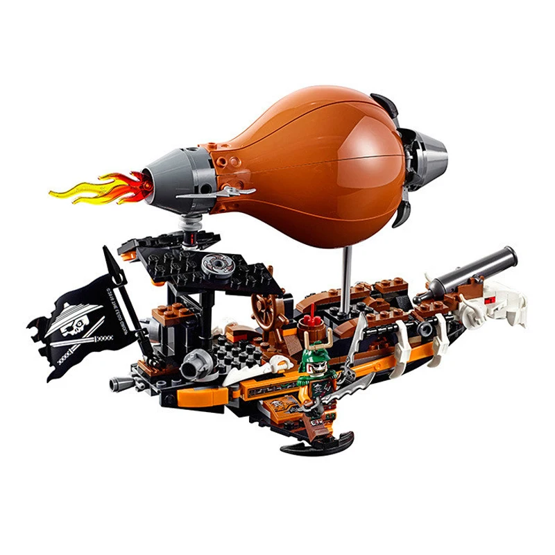 Строительные блоки Bela 10448 318 шт. Ninjago Raid Zeppelin кирпичи 70603 фигурки ниндзя сборочные