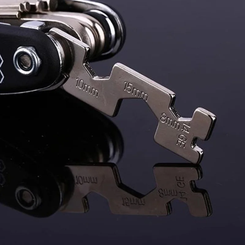 15 In 1 Multi Usage Bike Bicycle Repair Tools Kit Hex Wrench Nut Tire Allen Key Screwdriver Socket Extension Rod | Спорт и