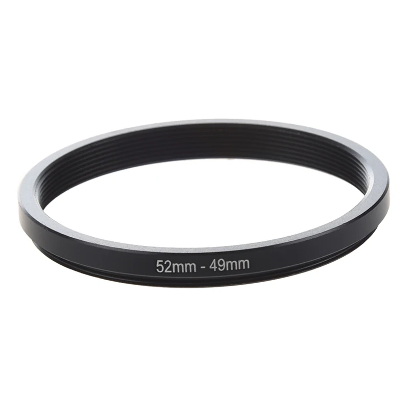 

52mm-49mm 52mm to 49mm Black Step Down Ring Adapter for Camera