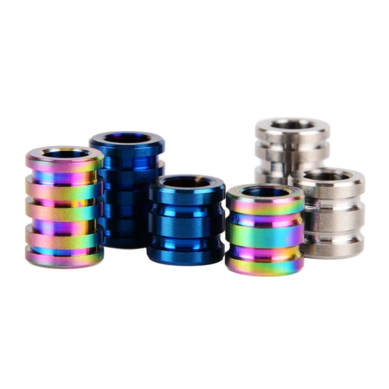 Уличный нож из титанового сплава TC4 с бусинами на шнурке для кемпинга гаджеты