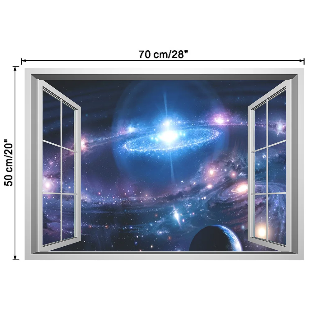 

One Piece Combination Of Window 3D Wall Stickers Living Room Decoration Accessories Home Self-adhesive Decorative Poster