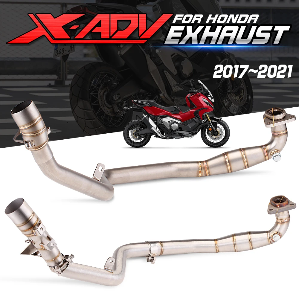 

Motorcycle exhaust pipe, non-slip, modified exhaust, front connection head, for honda head, complete system adv 750 x adv750