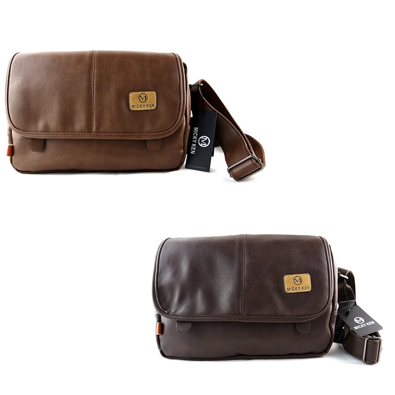 

MICKY KEN M 2020 New Men's Bag Casual Shoulder Bag Distressed Leather Crossbody Bag