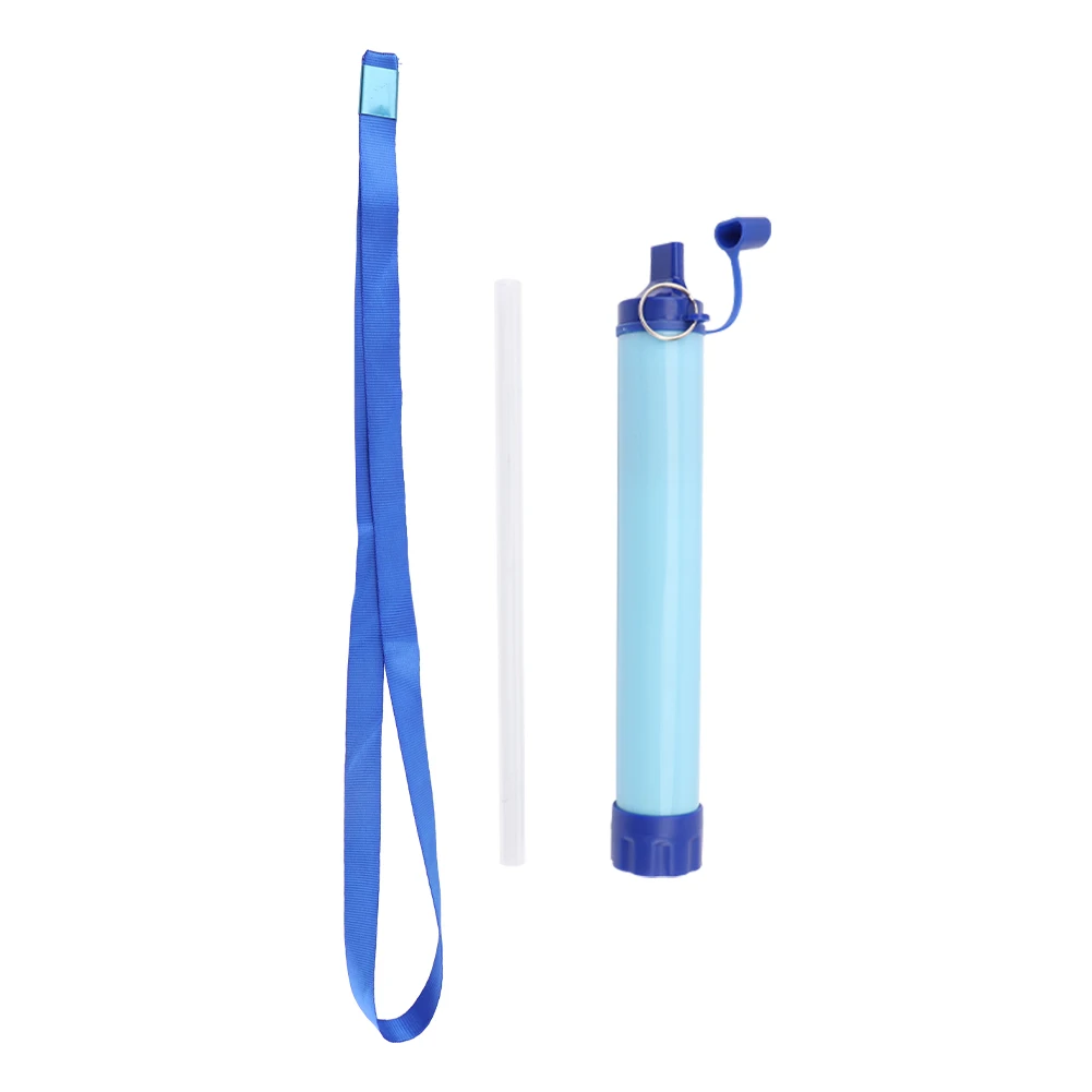 Water Filter Travel Purifier Emergency Hiking Portable Outdoor Camping Drinking With Lanyard Filtration Straw Survival Gear | Инструменты