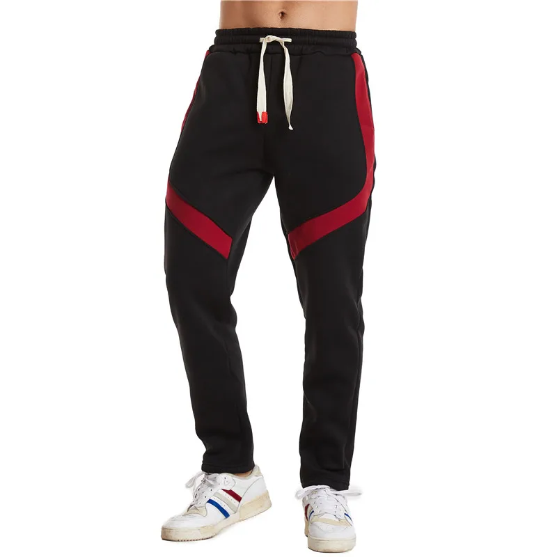 

2021Men's Autumn New Color Matching Fitness Sweatpants Casual Running Slim Sweatpants Exquisite Workmanship Sweatpants