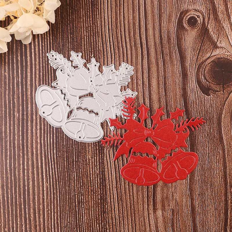 

1 pcs cute jingle bell cutting dies craft bell ornaments for christmas decoration DIY scrapbooking card making die cuts stencil