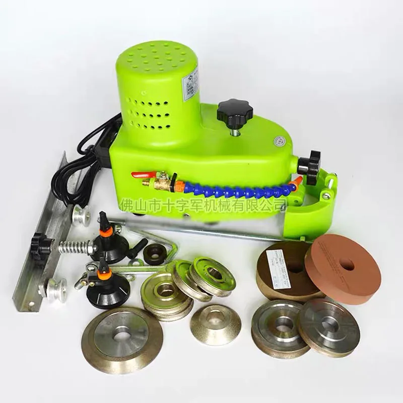 

800W Small portable glass grinding machine can grinding glass straight edge, round edge,hypotenuse tile edging machine