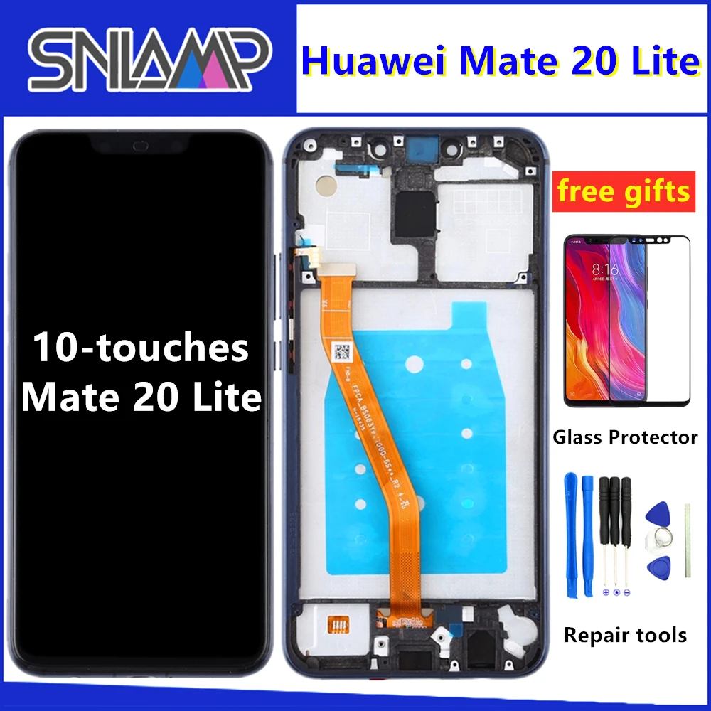 Дисплей для huawei mate 20 Lite lcd сенсорный экран дигитайзер сборка для huawei mate 20 Lite замена ЖК-экрана