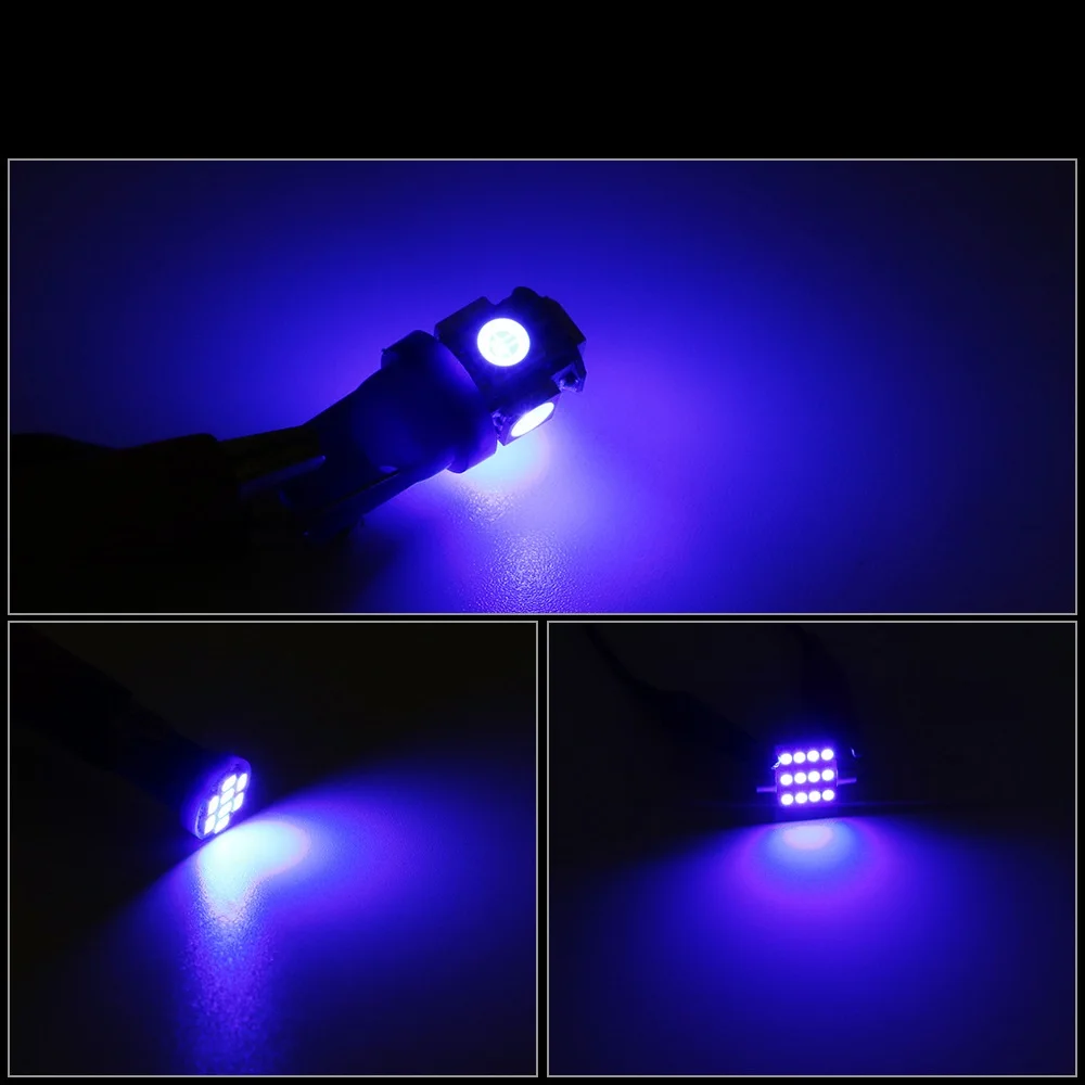 

13 Pcs/Set Car LED T10 Double Point 31MM Reading Light License Plate Lights