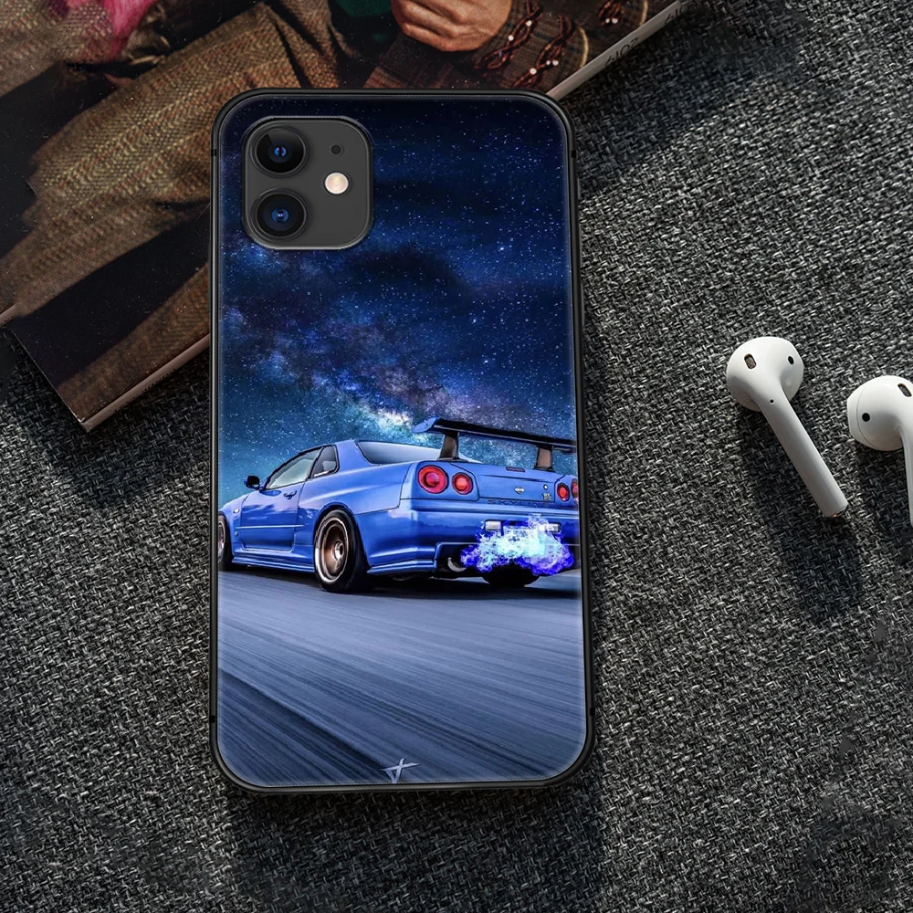 

GTR Car logo Phone Case Cover Hull For iphone 5 5s se 2020 6 6s 7 8 12 mini plus X XS XR 11 PRO MAX black Coque 3D Bumper Luxury