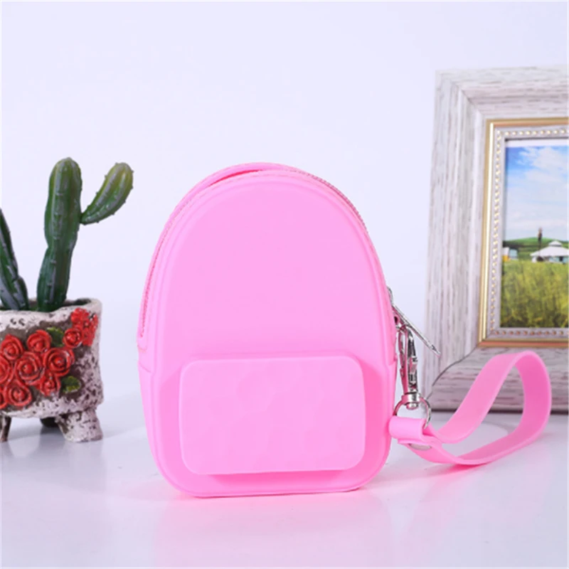 Best Selling New Cute Portable Coin Purses Holders Headset Bag Storage Key Case Silicone Candy Color Wallet | Багаж и сумки