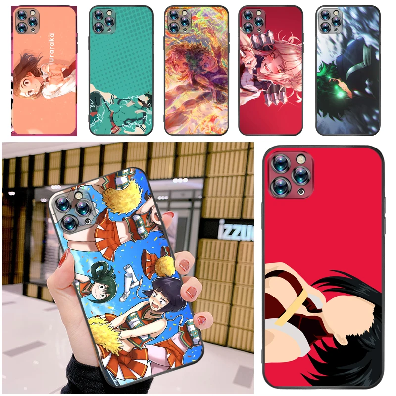 

My Hero Academia Bakugou Katsuki Tomura Boku Dabi Shigaraki Todoroki Shouto Phone Case For iPhone 12 Pro MAX Mini SE Cases