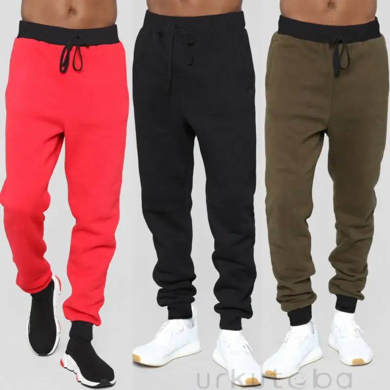 Mens Sport Trousers Sweat Pants Jogging Joggers Tracksuit Hiphop Casual Bottoms | Мужская одежда