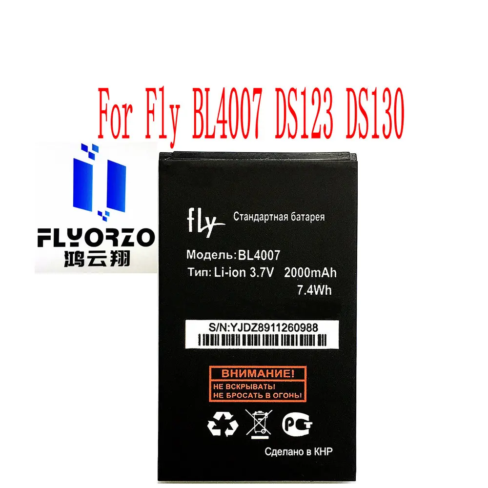 

Совершенно новый высококачественный аккумулятор BL4007 2000 мАч для Fly BL4007 DS123 DS130 мобильный телефон