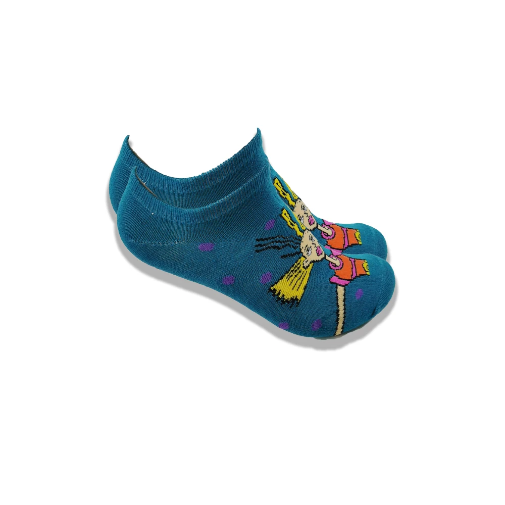 Мультяшные хлопковые носки-лодочки для мужчин и женщин популярные элементы