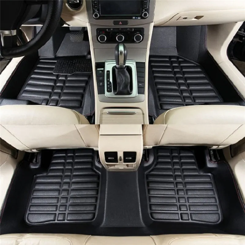 

5PCS Universal Car Auto Floor Mats FloorLiner Front&Rear Carpet All Weather Mat