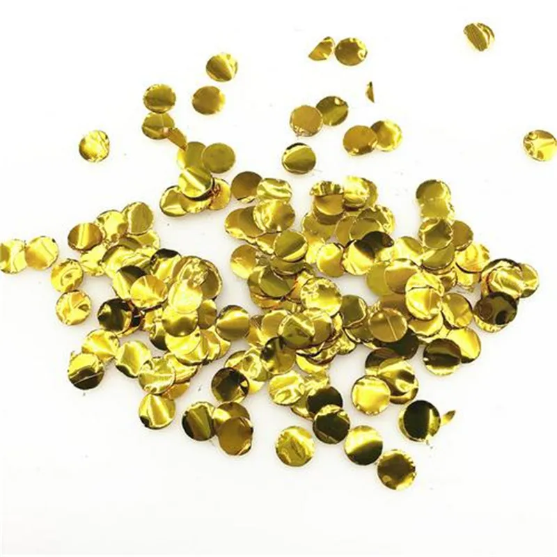 Flash gold Конфетти, 1 см, 10 г/пакет, смешанные цвета, украшение на день рождения, конфетти, в горошек, наполнение, воздушные шары для детского душа, украшения для свадьбы, помолвки - Цвет: Flash gold
