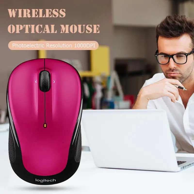 Logitech M325 Беспроводная оптическая мышь 1000 DPI с 3 кнопками 2 4 ГГц|Мыши| |