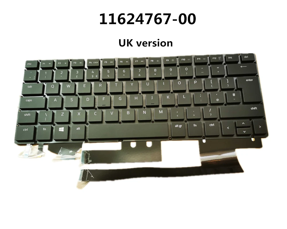 Новый ноутбук US/UK/EU/DE/NO/FR Клавиатура с подсветкой для Razer Blade Stealth 13 RZ09-0168-0195-0196-0239