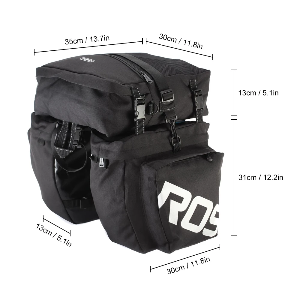 ROSWHEEL 37L Сумка-переноска для велосипеда задняя стойка багажник багаж заднее