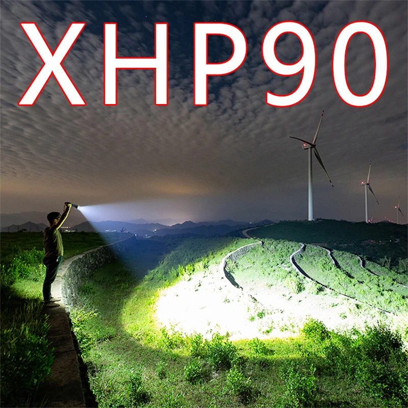 Litwod Z90 XHP90 XHP50 мощный светодиодный фонарик Мощный тактический фонарь для охоты