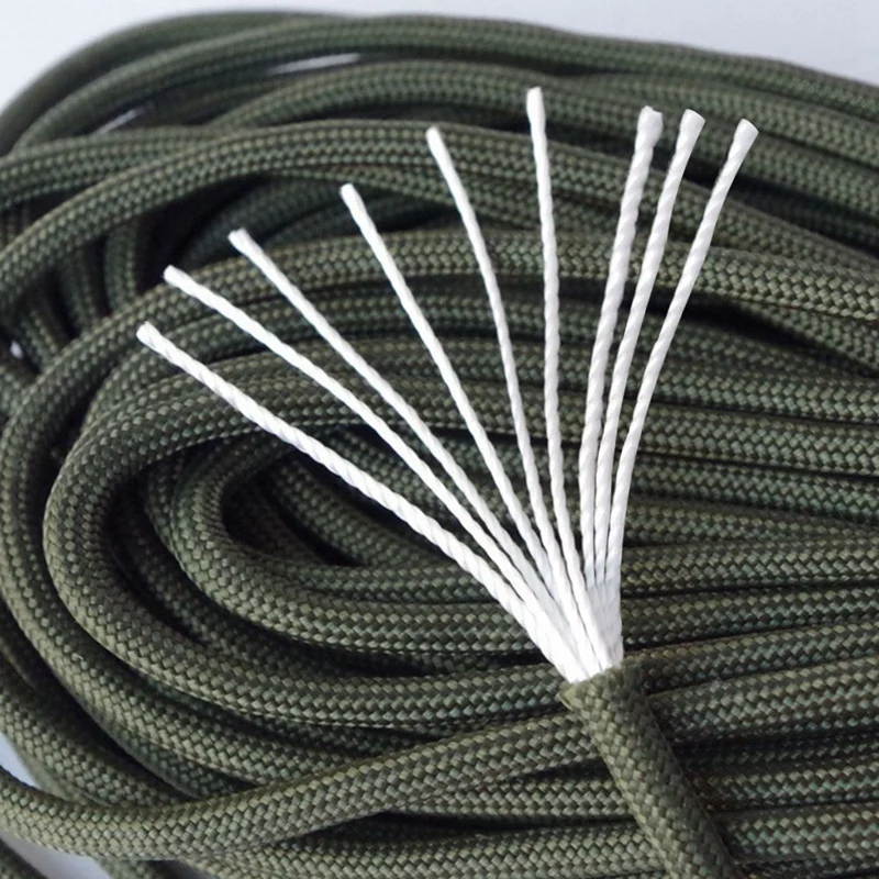 

100M 4Mm 9 Stand Cores Paracord For Survival Parachute Cord Lanyard Camping Climbing Camping Rope Hiking Clothesline Desert Camo
