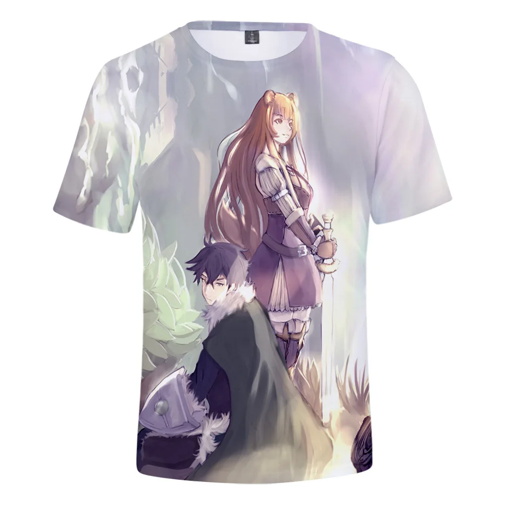 Футболки с 3d принтом The Rising of Shield Hero для мужчин и женщин Детская футболка аниме