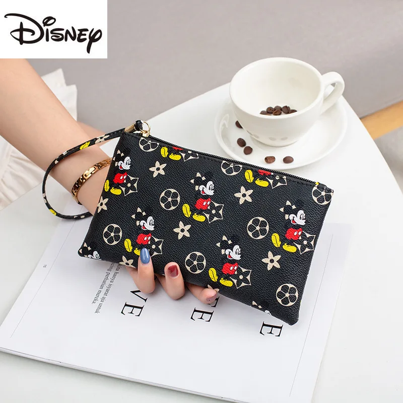 

2021 New Disney Hot Sale Women's Wallet Mini Makeup Lipstick Bag Fashion Handmade Coin Purse Cute Mickey Casual Clutch Bag