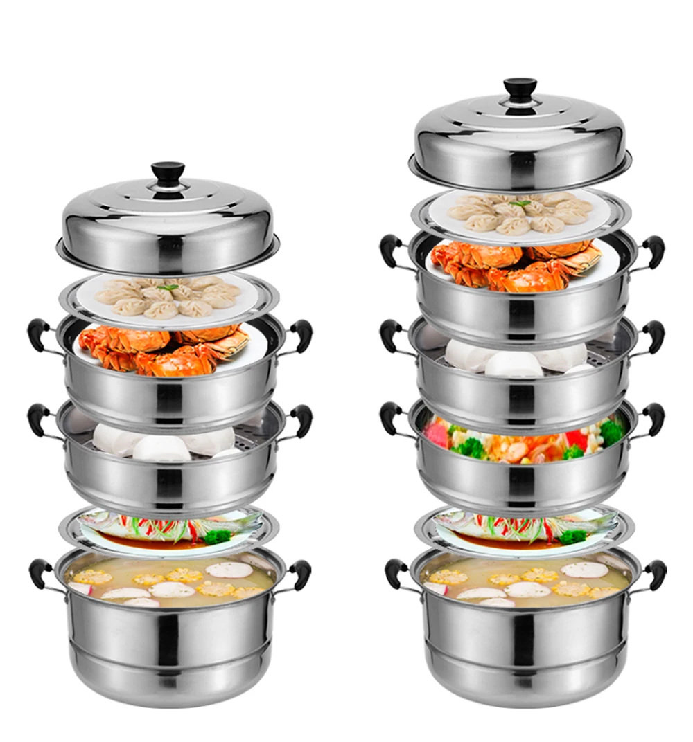 Двойные бойлеры из нержавеющей стали кастрюля для супа пароварка кухонная