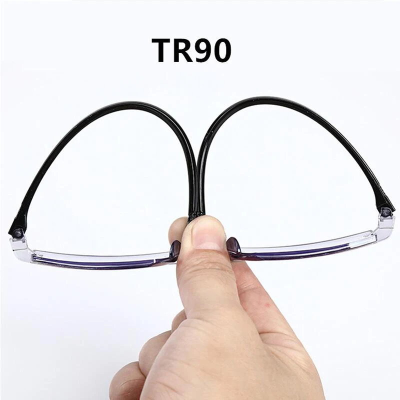 Синие очки для чтения мужчин бескаркасные двойной светильник двойного