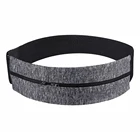 Эластичная Спортивная поясная сумка унисекс, водонепроницаемая уличная сумка на двойной молнии, для бега, езды на велосипеде, йоги, телефона и денег