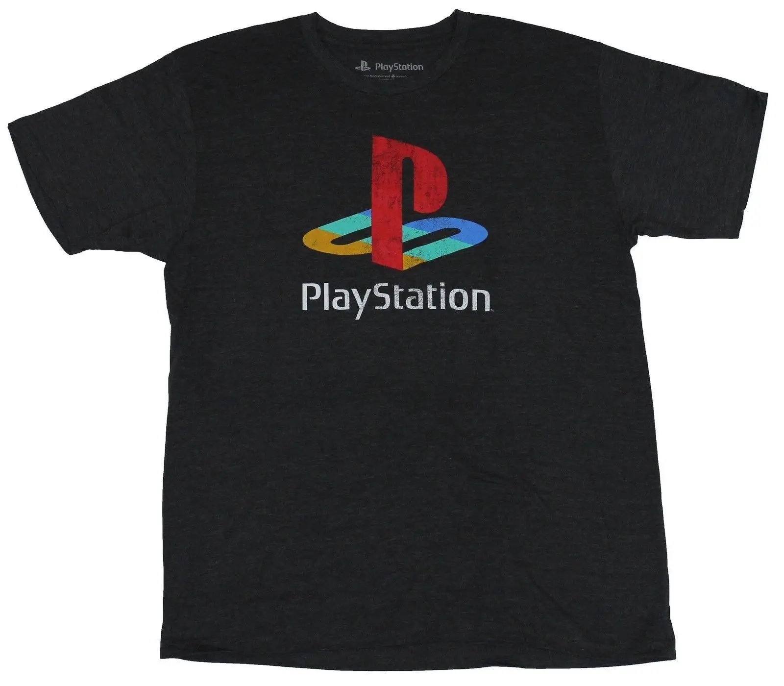 Playstation Мужская футболка классическая оригинальная состаренная с логотипом