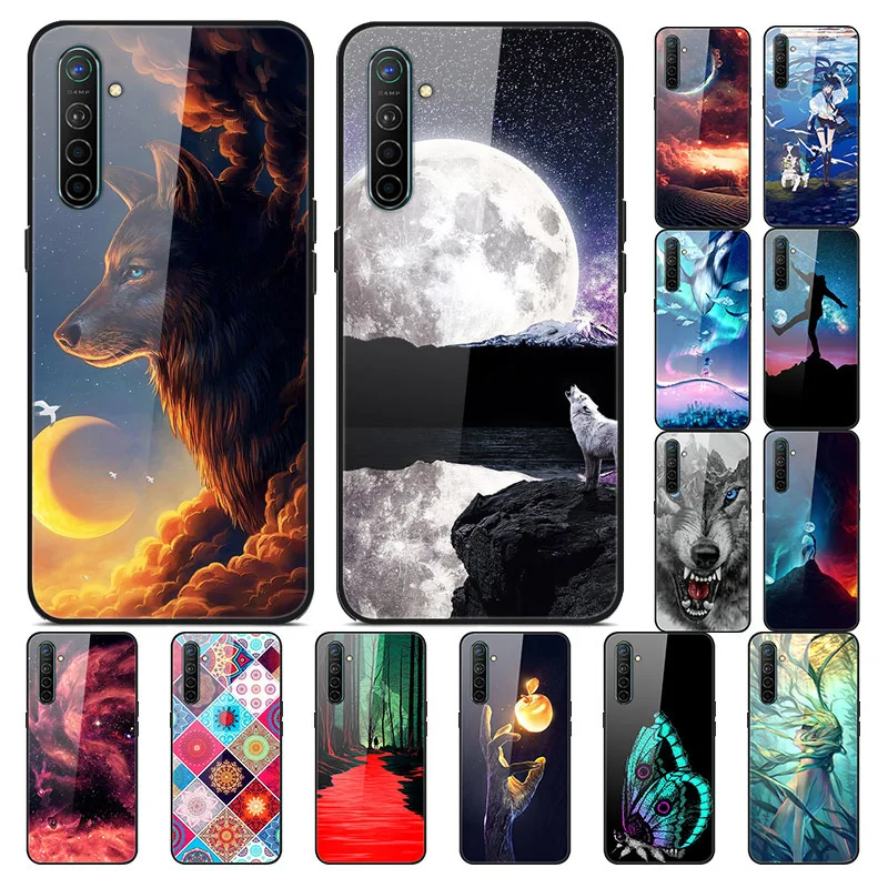 Чехол из закаленного стекла для Oppo Realme X2 чехол XT окрашенный 6 Pro 6Pro Обложка